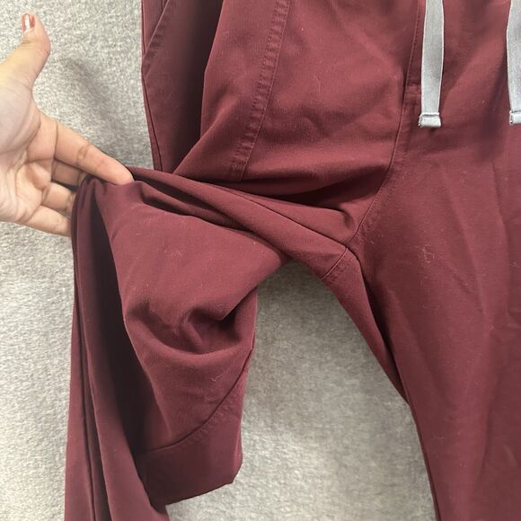Figs Scrub Pants Mens Extra Large Tall Cairo Burgundy Red Nurse Uniform TM3001T - Picture 8 of 16